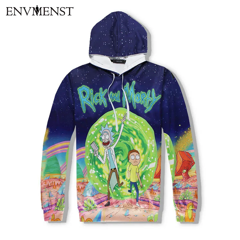 01 hoodie Env, мужские толстовки с 3D рисунком Рика и Морти, мужские комплекты, толстовка, пуловер для бега, спортивные костюмы с капюшоном, забавная мужская толстовка с капюшоном - Цвет: 01 hoodie