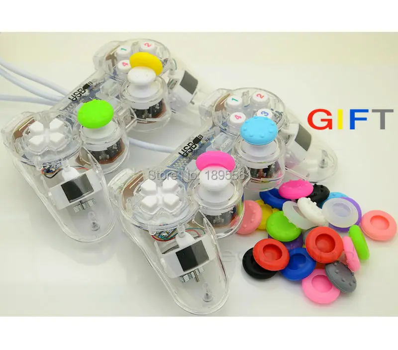 Новый USB вибрации геймпад близнецы пк игровой контроллер джойстик ALP034 |