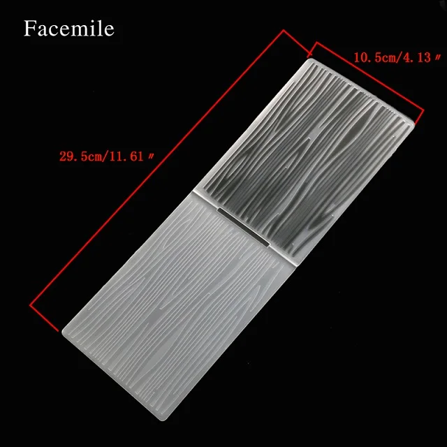 55031 Facemile 1 шт. пластиковый подарок сердце точка звезда кора дерево текстура тиснение папка для скрапбукинга DIY альбом карта инструмент-шаблон штамп - Цвет: 55031