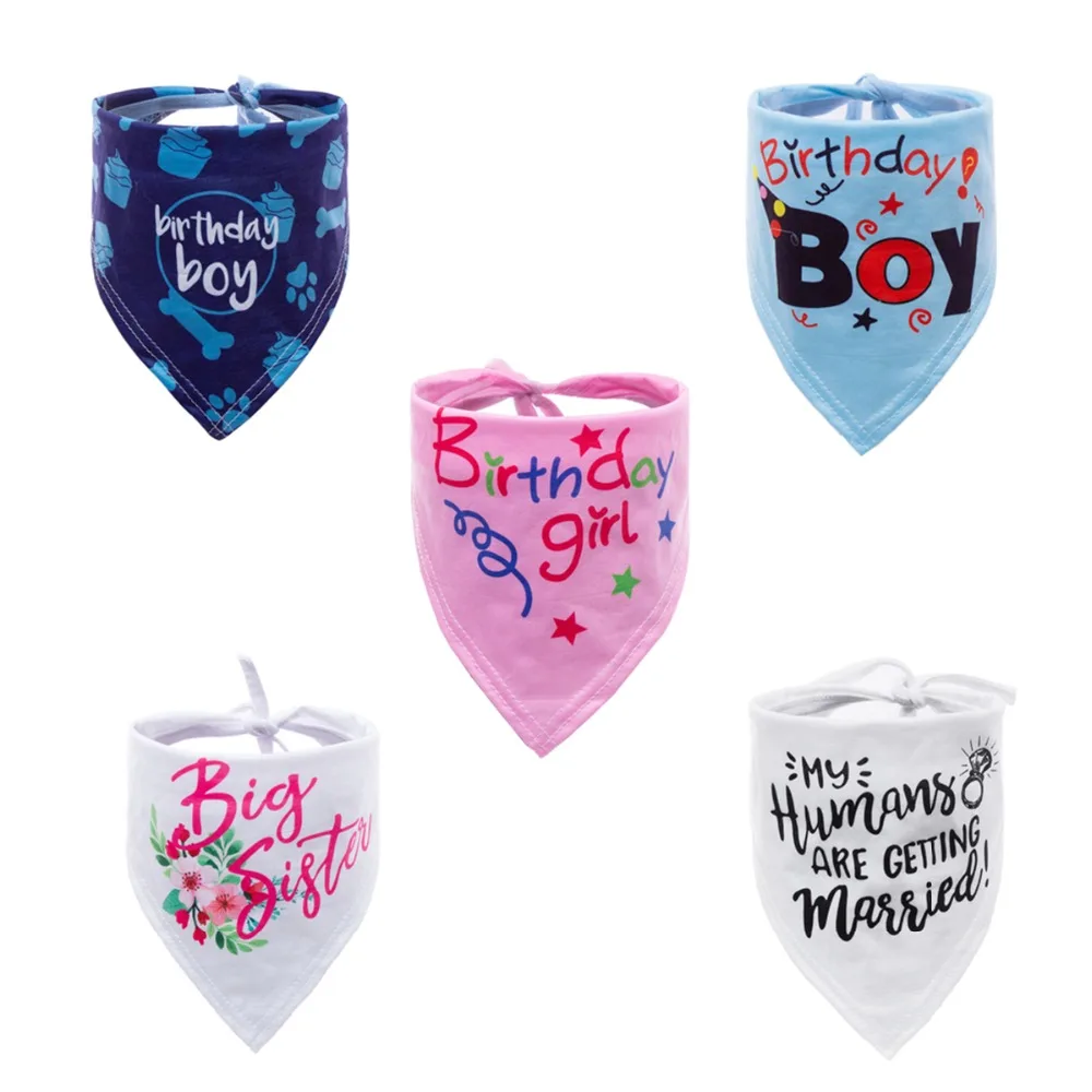 Бандана для собак 6 цветов головной платок кошек щенков аксессуары дня рождения |