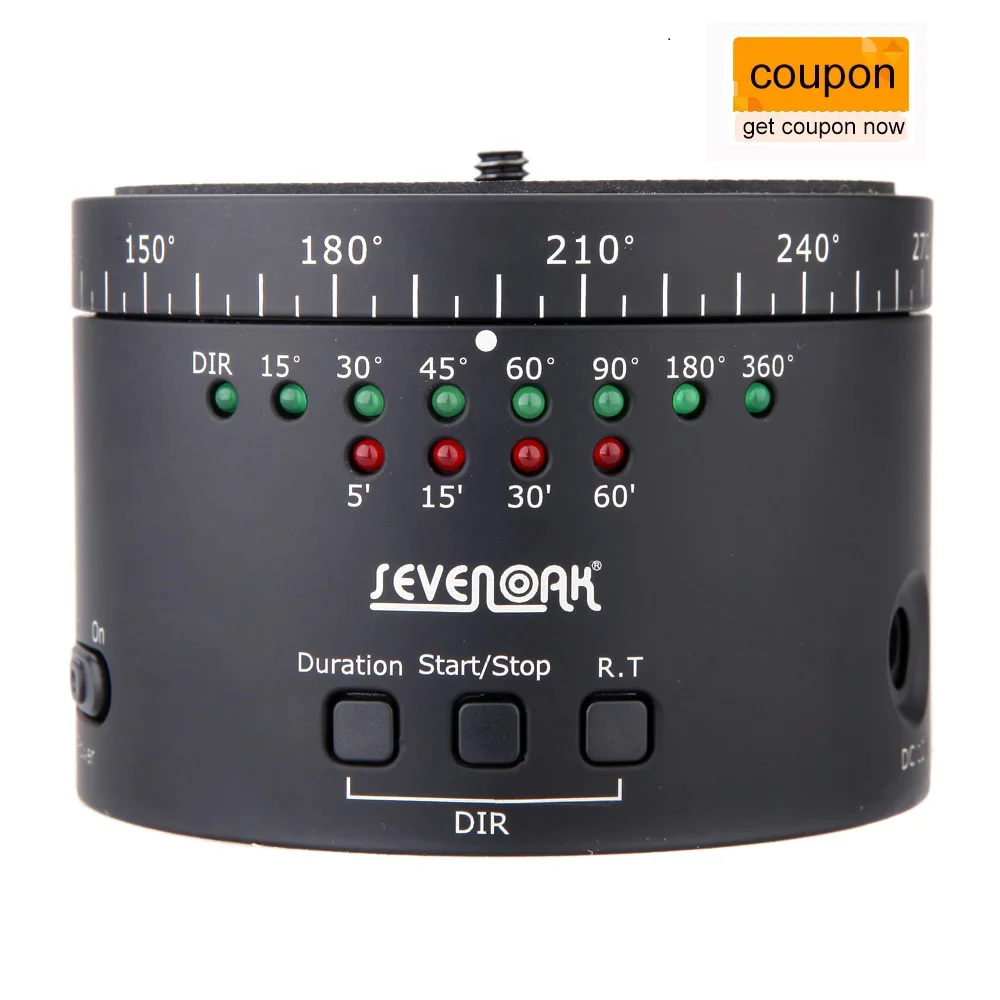 Sevenoak SK EBH01 360 градусов панорамирование вращающийся промежуток времени