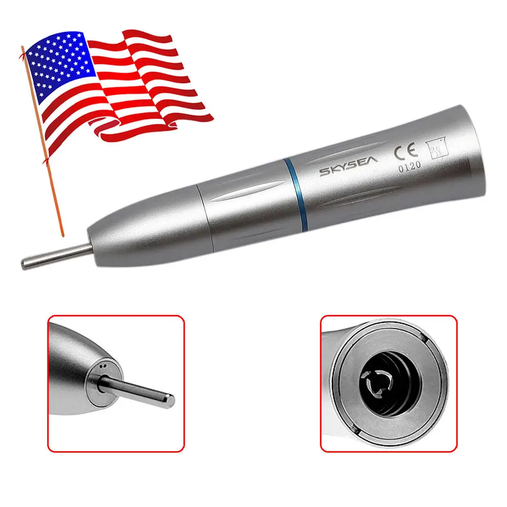 straight handpiece Стоматологическая медленно низкоскоростной наконечник с косым углом пневматический двигатель комплект подходит Kavo 2/4 отверстия - Цвет: straight handpiece
