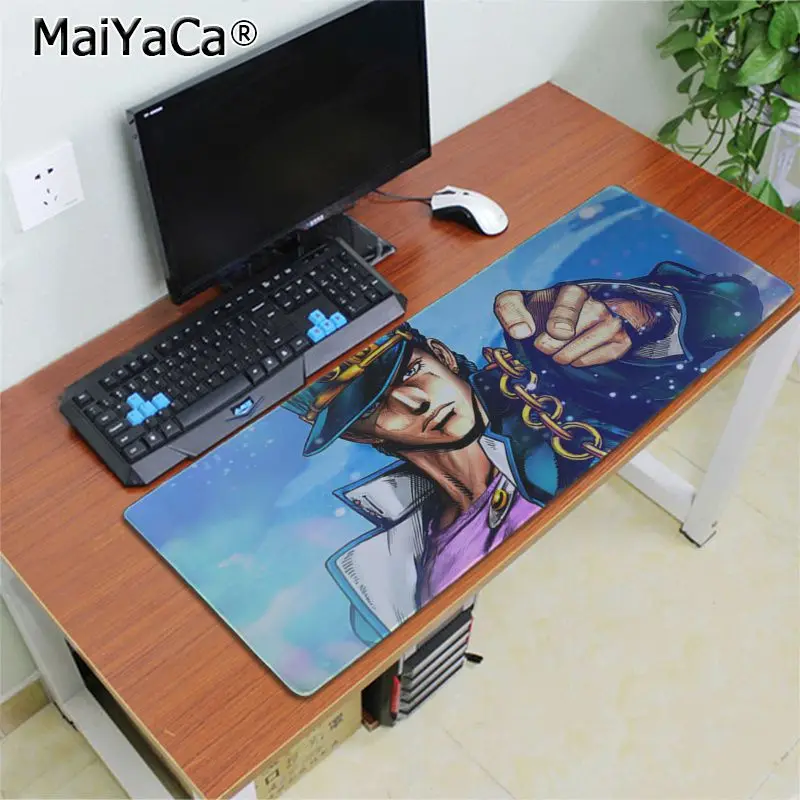 Maiyaca Нескользящие ПК jojo офисные мыши геймер мягкий коврик для мыши большой коврик для мыши клавиатуры коврик