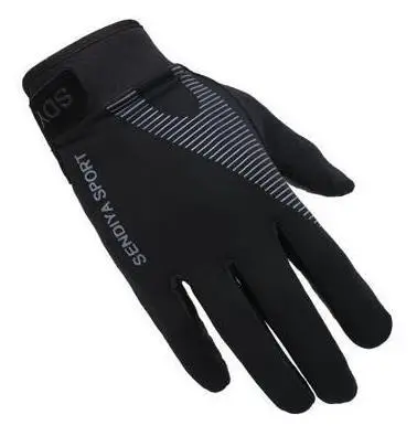 G082 Black DICHSKI велосипедные перчатки на полный палец для женщин и мужчин, зимние ветрозащитные перчатки для езды на велосипеде - Цвет: G082 Black
