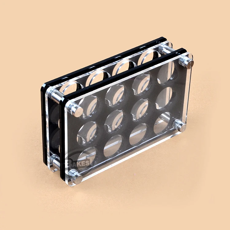 

BAKEST 27mm Apetrure Round 12 Holes Liquor Cup Holders Bar Wine Racks Acrylic Wine Racks