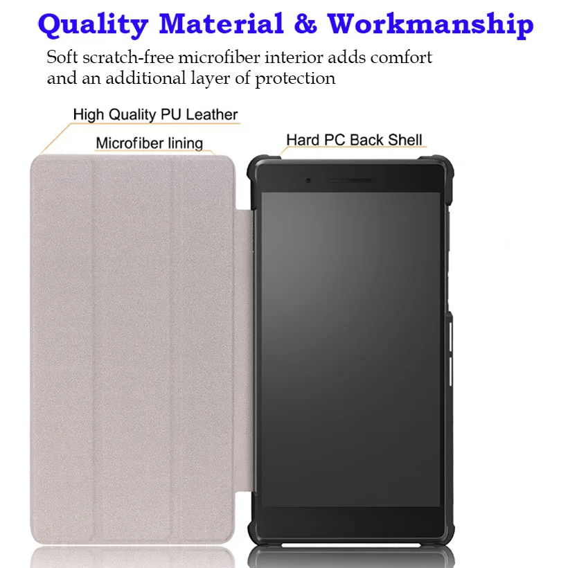 Защитный чехол для Lenovo Tab 7 TB 7504F 7504N 7504X &quotпланшет искусственная кожа откидная