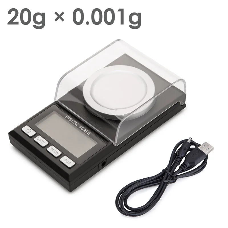 0.001g x 20g Высокая точность цифровой миллиграмм ювелирные весы 0,001 г Драгоценный Камень карат лабораторные весы для ювелирных изделий алмаз драгоценный камень взвешивание баланс точный - Цвет: 0.001g x 20g