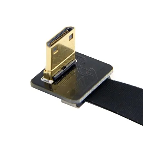 

FPV 90 Degree Up Angled FPV Mini HDMI Male to HDMI Male FPC Flat Cable 20cm for FPV HDTV Multicopter Aerial Photography