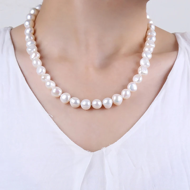 Жемчужное ожерелье ZHIXI в стиле барокко хорошее украшение из натурального