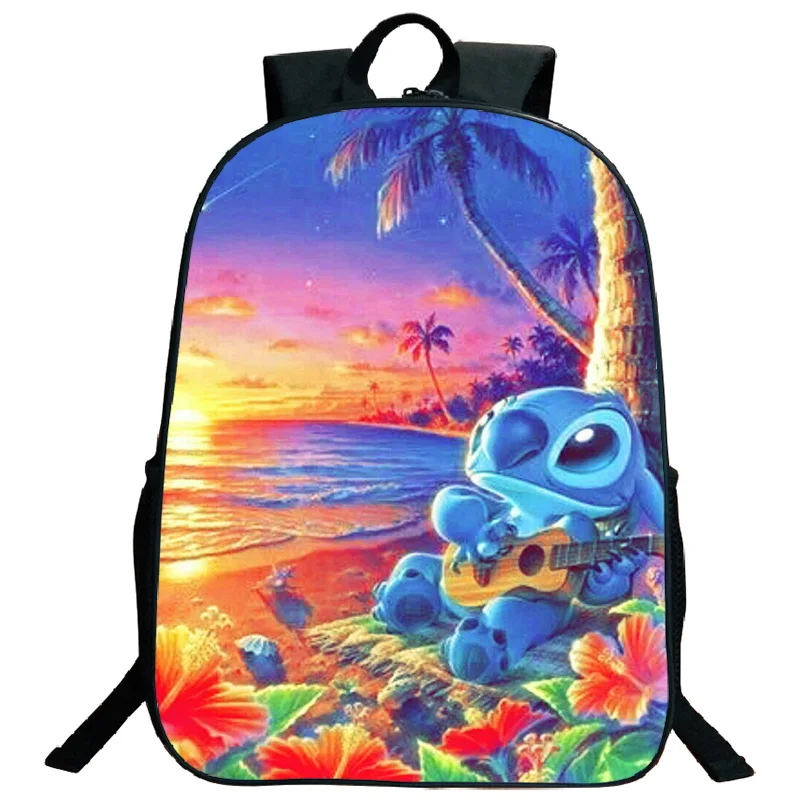 3 Красивый функциональный рюкзак Kawaii Stitch, школьные сумки для книг, узор, мужские и женские дорожные сумки на плечо, Mochila - Цвет: 3