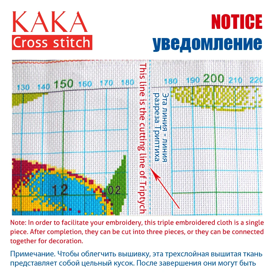 KAKA наборы для вышивки крестом с печатным рисунком 11CT холст домашний декор сада 5D