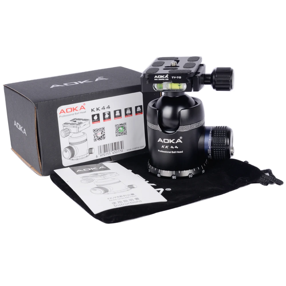 AOKA KK44, максимальная загрузка синего цвета, вес 40 кг, 490 г, штатив для камеры из алюминиевого сплава, шаровая головка с быстросъемной пластиной (art.: 3920cbbe30f55) - 3920cbbe30f55