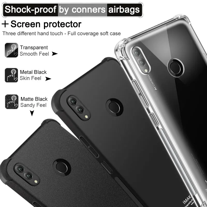 IMak Для Huawei Honor Note 10 чехол угловая подушка безопасности Мягкий Силиконовый ТПУ для