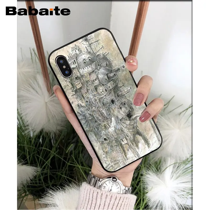 Babaite Хоула Ходячий замок красочные милые аксессуары для телефона чехол Apple iPhone 8 7 6