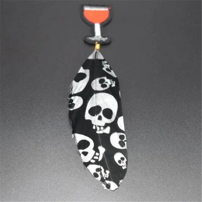 Women boy clothes badge embroidery iron on patch deal with it red cup Skull feather Punk biker patches for clothing Diy stickers | Дом и сад