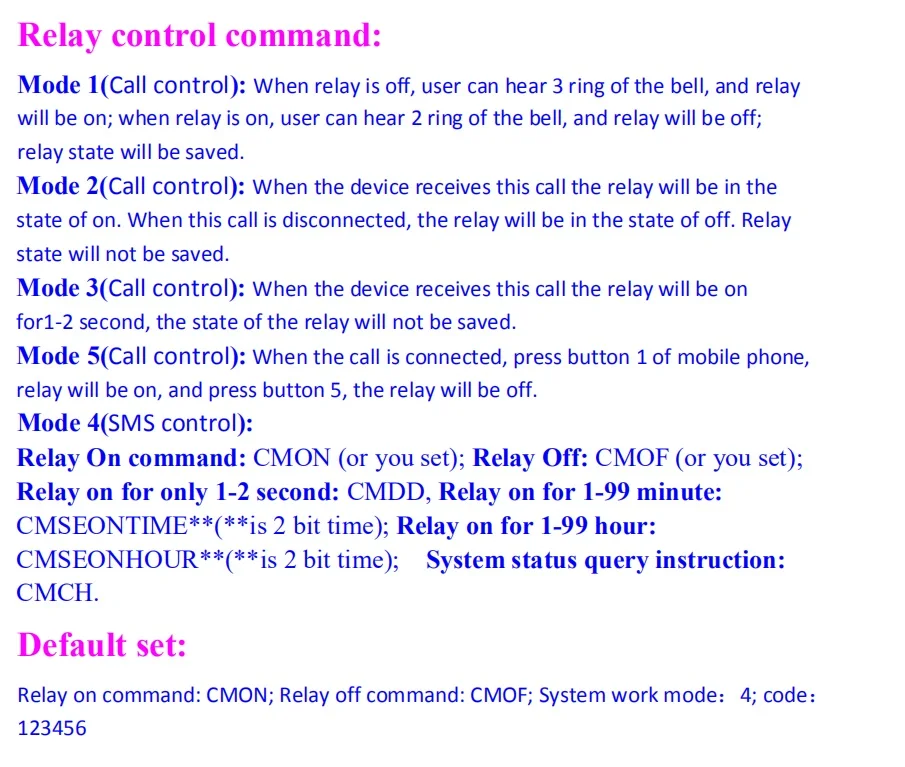 1-канальный релейный модуль RCmall SMS GSM пульт дистанционного управления SIM800C STM32F103CBT6 - Фото №1