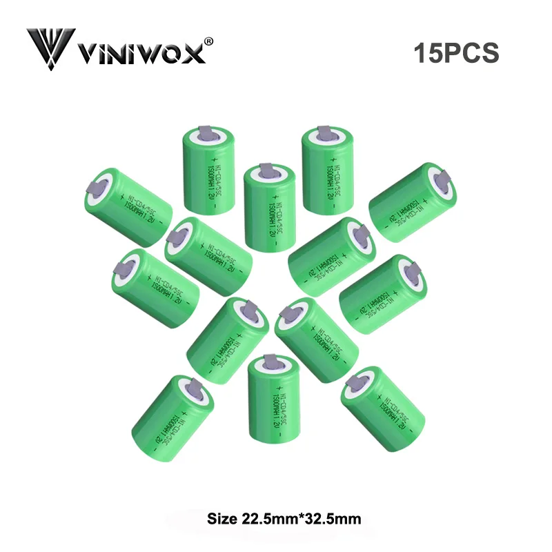 1500mAh 4/5SC Ni-CD 1,2 V аккумуляторные батареи для Subc NICD аккумулятор электрический фонарик power Bank power Tool батарея