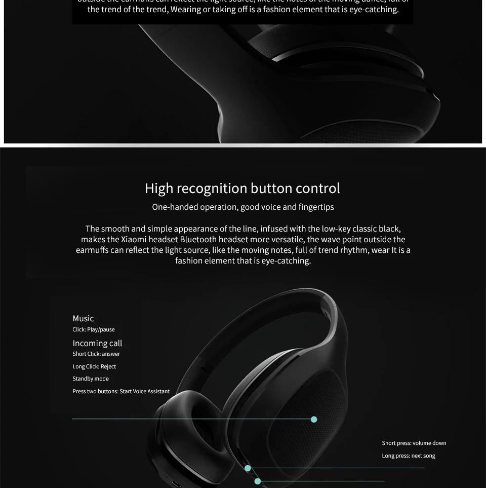 Оригинальные беспроводные наушники Xiao mi, bluetooth-гарнитура mi APT-X, музыкальный плеер, регулятор громкости, шумоподавление, наушники Aptx