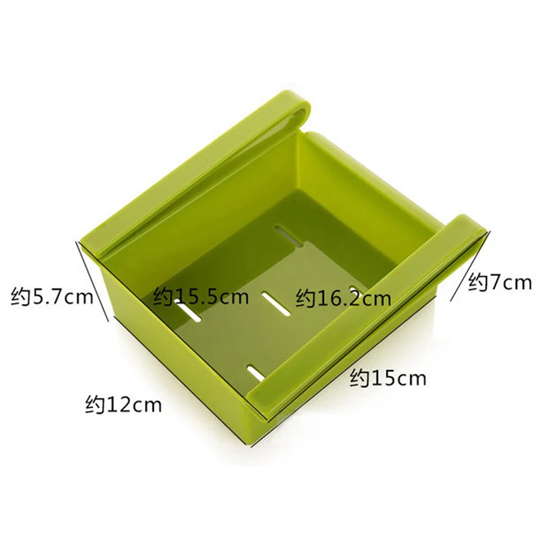 4 Colors Kitchen Fridge Freezer Space Saver Organizer Storage Rack Shelf Holder High Quality Housekeeping Container Organizers