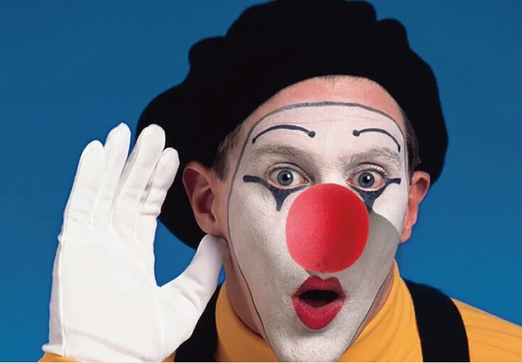 

10PCS/LT RED Foam Circus Clown Nose Comic Party Halloween Costume Magic Dress
