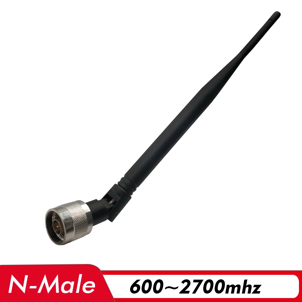 

600~2700MHz Indoor Whip Antenna N Male Connector 3dBi Internal Antenna for 2G 3G 4G Signal Amplifier Cell Phone Signal Repeater