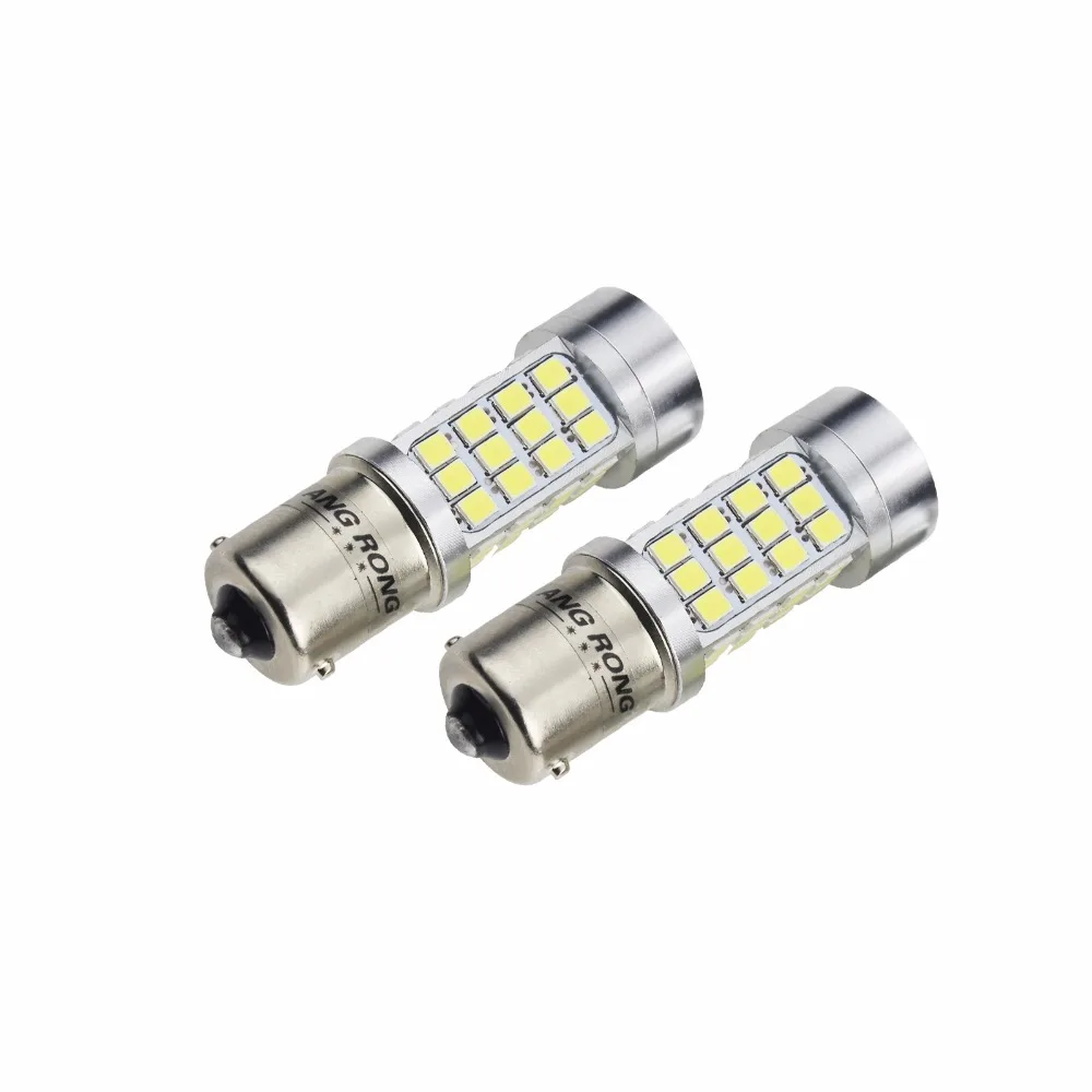 ANGRONG 2x Белые 1156 P21W BA15S R10W 45W светодиодсветодиодный лампы заднего стоп сигнала