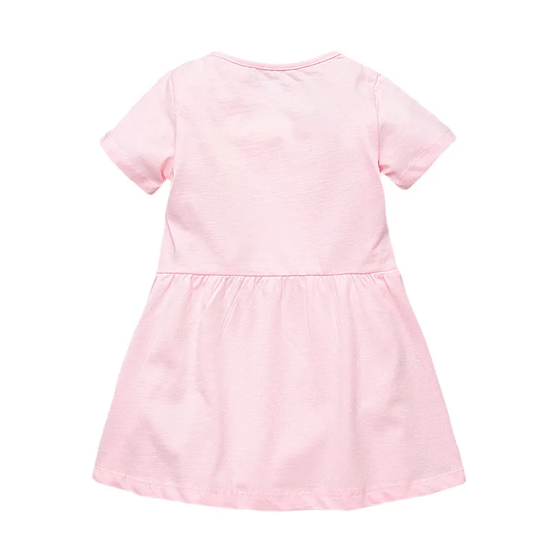 Baby girls new designed cartoon dresses with printed some butterflies kids style short sleeve summer dress top 2018 | Детская одежда и