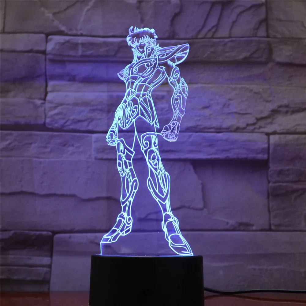Фигурка Амина Saint Seiya светодиодный 3D светильник меняющий цвет детский ночник