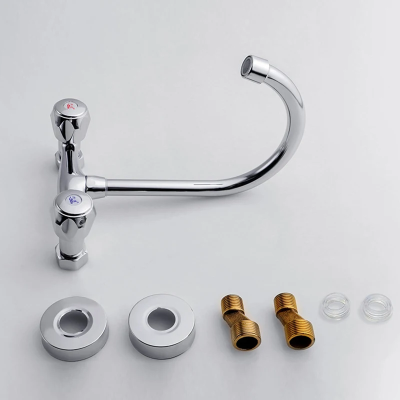 SHAI Wall Mounted Kitchen Faucet Wall Kitchen Mixers Kitchen Sink Tap ...