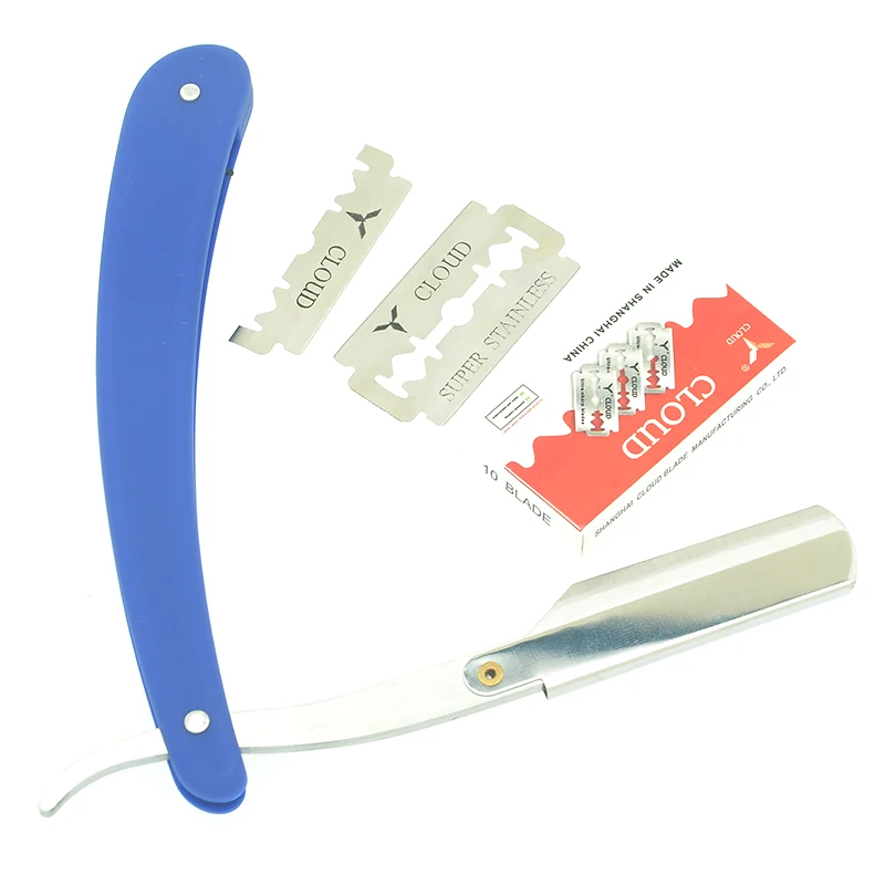 1 шт. мужские бритвы для бритья парикмахерские лезвия складной нож нержавеющая