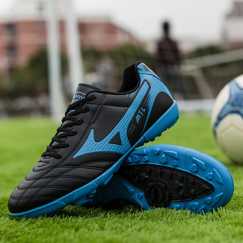Оригинальные мужские футбольные бутсы тренировочные длинные шипы детские