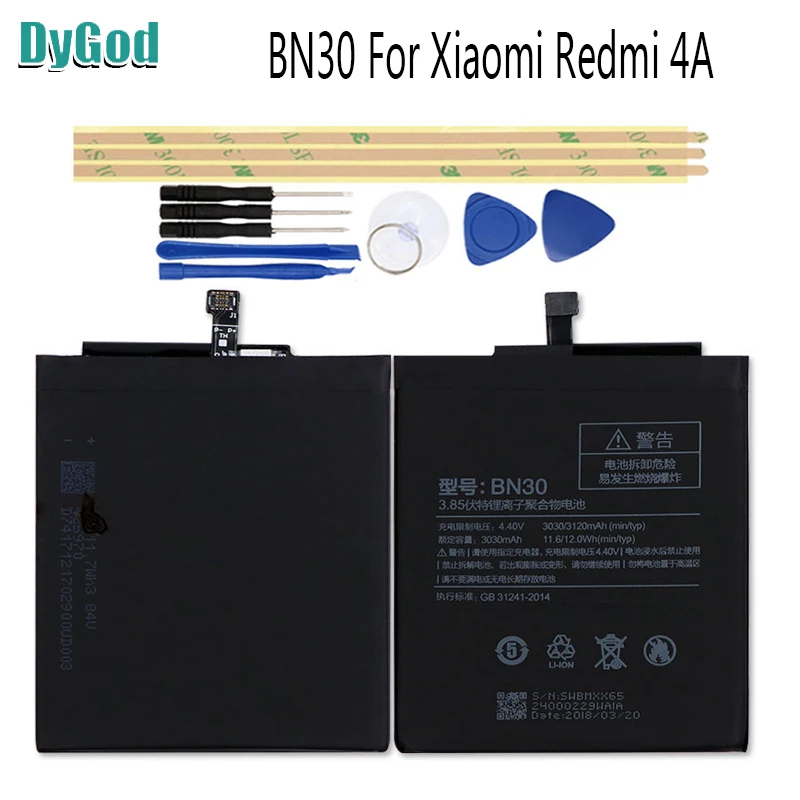 Аккумулятор BN30 для Xiaomi Redmi 4A Redrice Hongmi Bateria AKKU 3120mAh + Инструменты | Мобильные телефоны
