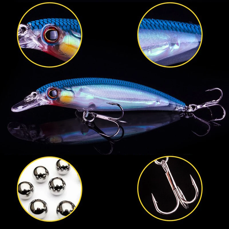 1 шт. приманка для рыбной ловли|crankbait minnow|floating minnowminnow fishing |