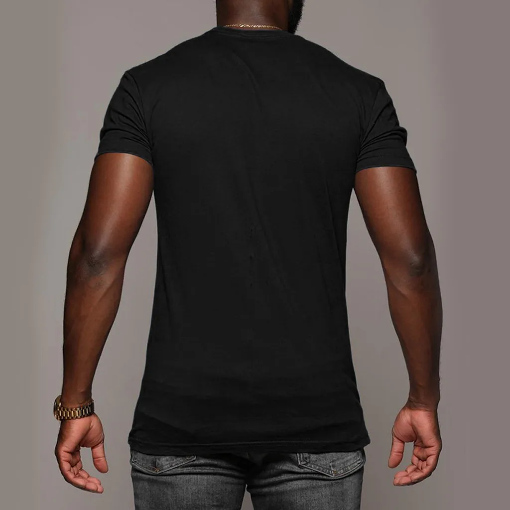 Мужская футболка с коротким рукавом летняя принтом и геометрическим рисунком |