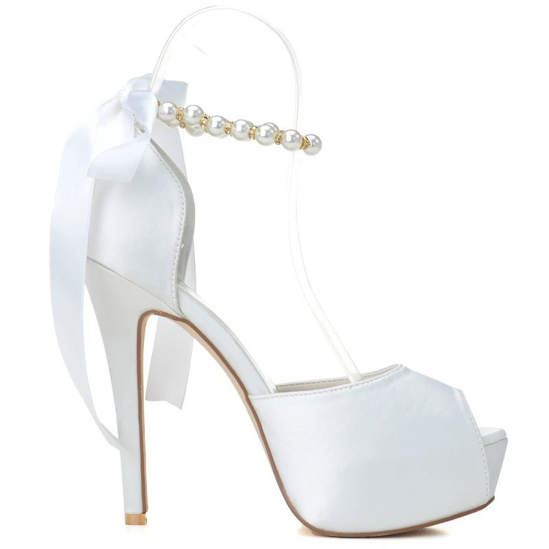 Туфли женские на высоком каблуке туфли-лодочки с открытым носком жемчужинами