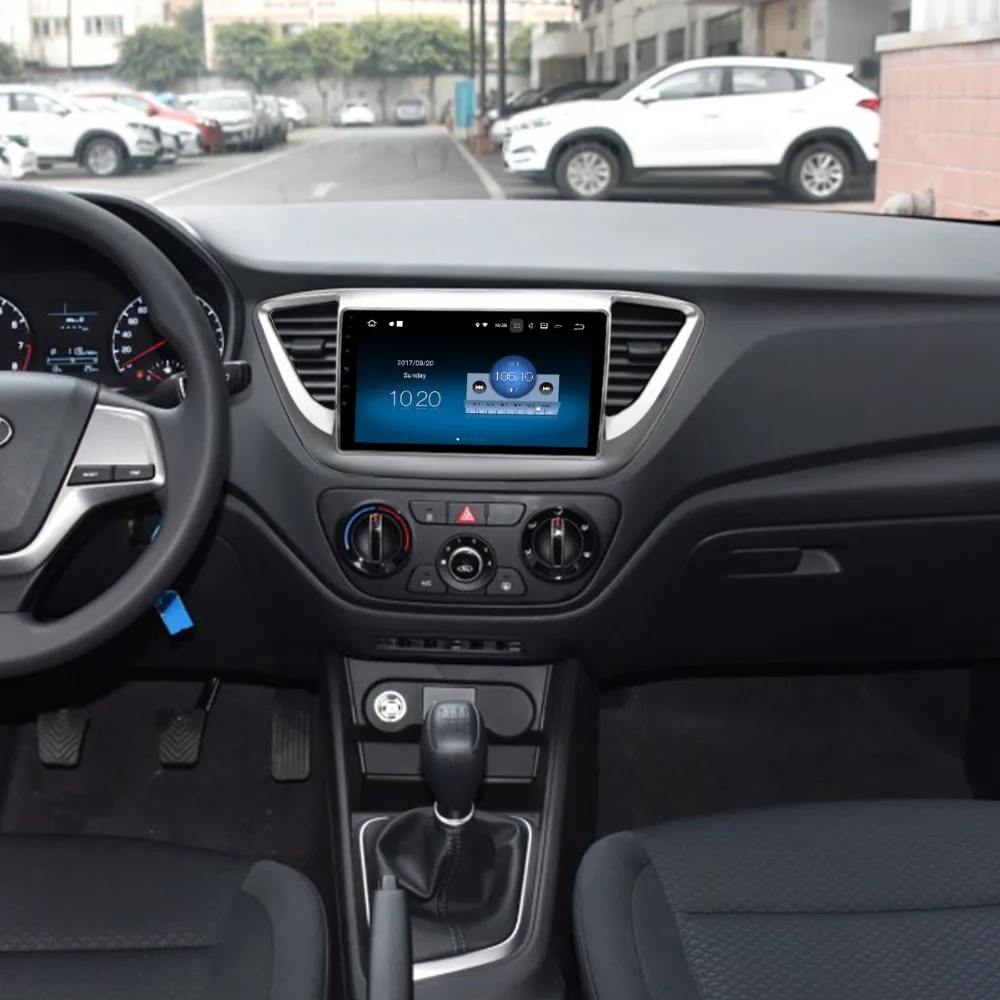 9 &quotAndroid 8 0 Автомобильный мультимедийный для Hyundai Solaris Verna gps 2016 2017 поддержка