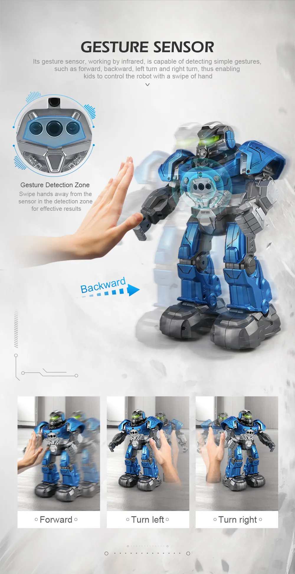 JJRC R5 CADY WILI Интеллектуальный умный робот программируемый автоматический музыкальный танец RC робот и умные часы датчик контроля жестов RC игрушки