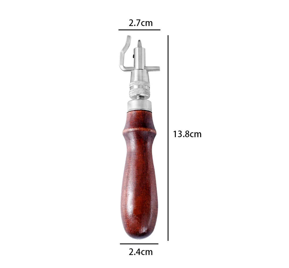 

7 in 1 Replaceable Leather Edger Set Multifunction Groover Stitching Punching Leathercraft Sewing Tools