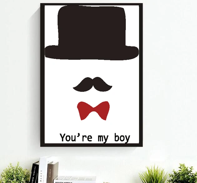 Картина на холсте YOU ARE MY BOY для детской комнаты|canvas painting|art print posterwall pictures |