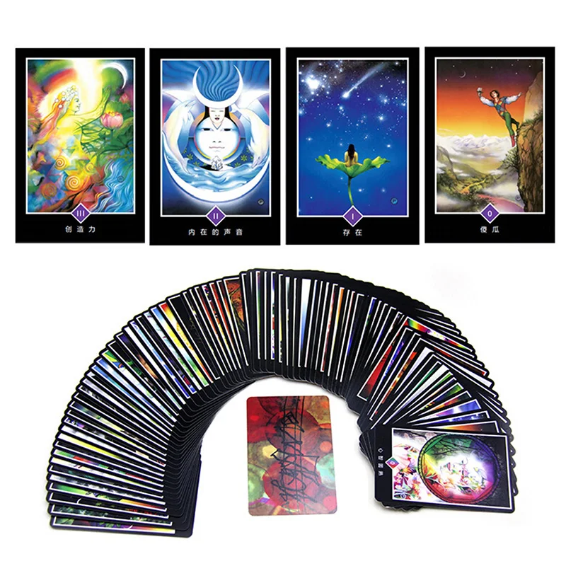 Таро карты английский/китайский версия гадания игральные колода для семьи