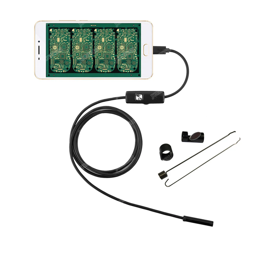 5 мм объектив 1 м/2 м/3 м/5 м Змеиный кабель Android USB эндоскоп камера водонепроницаемая
