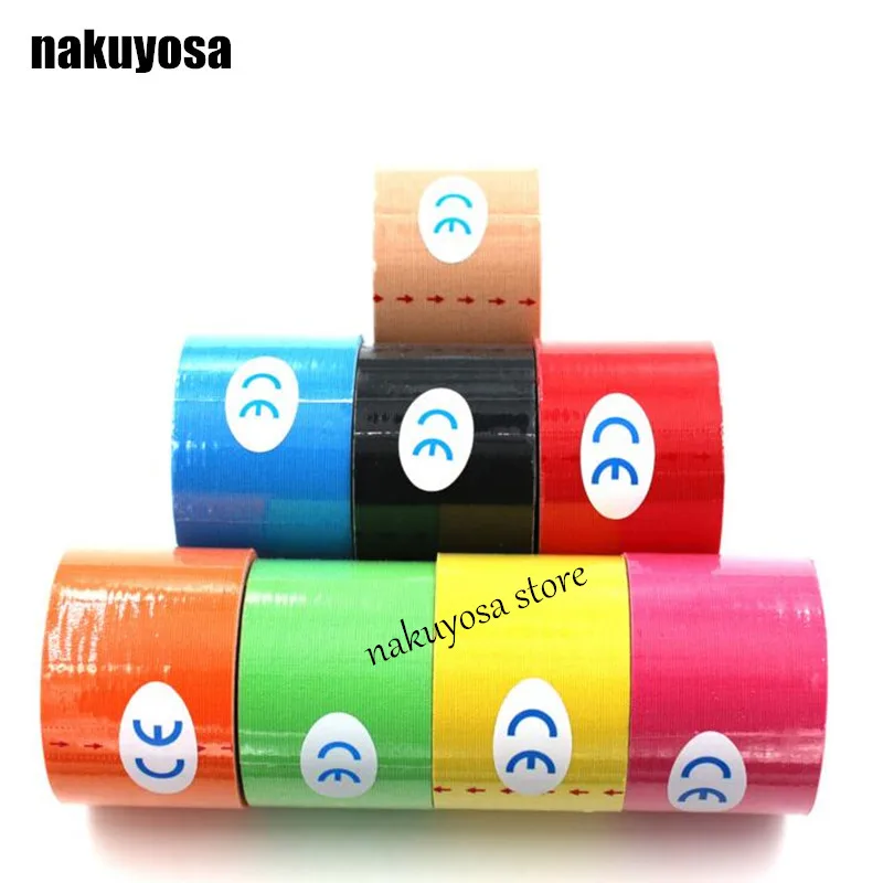 Кинезиологическая лента 3 рулона 5 м x см водонепроницаемая эластичная