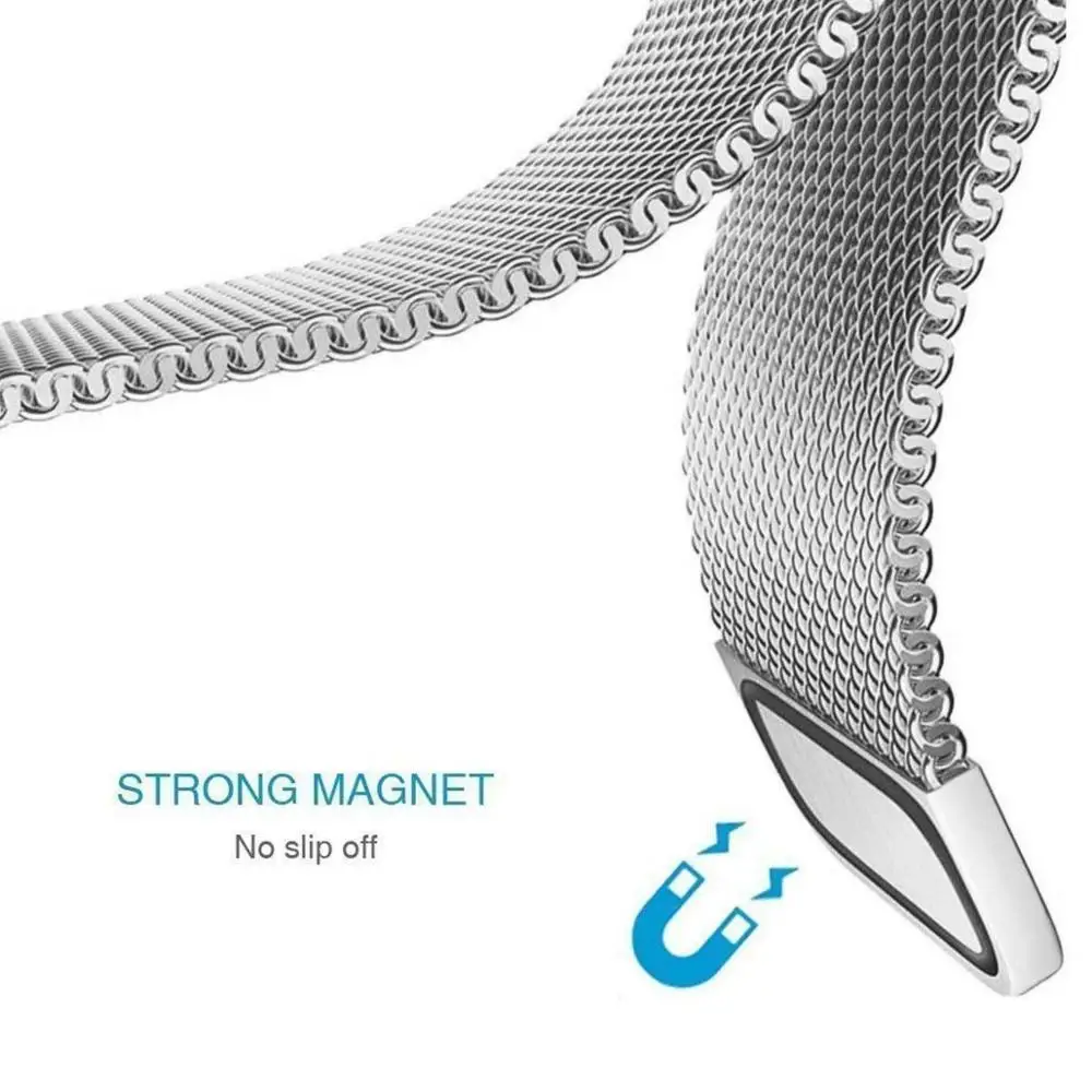 Сетчатый ремешок OULUCCI для часов браслет из нержавеющей стали с магнитной