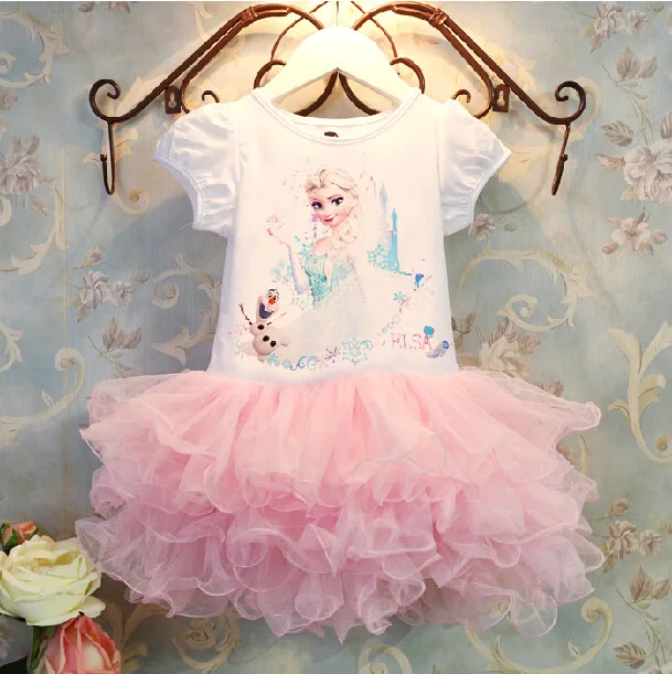 Disney «Холодное сердце» Анны из мультфильма; костюмы принцессы Эльзы с блесткамиdisfraz princesa Congelados vestido ana De festa fantasia infantil meninas/детская одежда