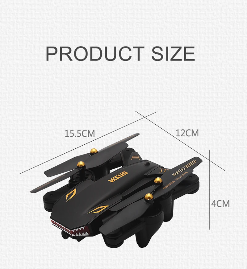 VISUO XS809S Профессиональный складной селфи мини-Дрон с камерой 2MP HD WiFi FPV широкоугольный XS809HW RC Квадрокоптер Вертолет игрушка