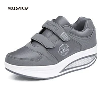 swyivy women toning shoes hookloop light swing sneakers for female 2018 soft heel non slip women slimming shoes lose weight