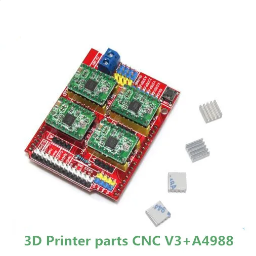 Щит с ЧПУ v3 гравировальный станок 3D принтеры + 4 шт. A4988/DRV8825 драйвер Плата