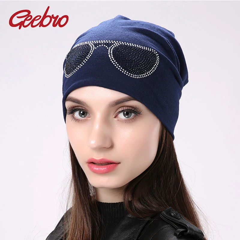 Geebro женские дизайнерские очки облегающие шапки для девочек gorras skullies женщин