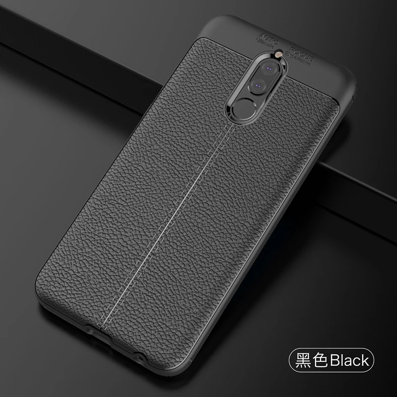 Black YUETUO черный чехол на заднюю панель телефона, чехол, чехол для huawei mate 10 lite матовый 10 lite nova 2i Honor 9i силиконовые аксессуары - Цвет: Black