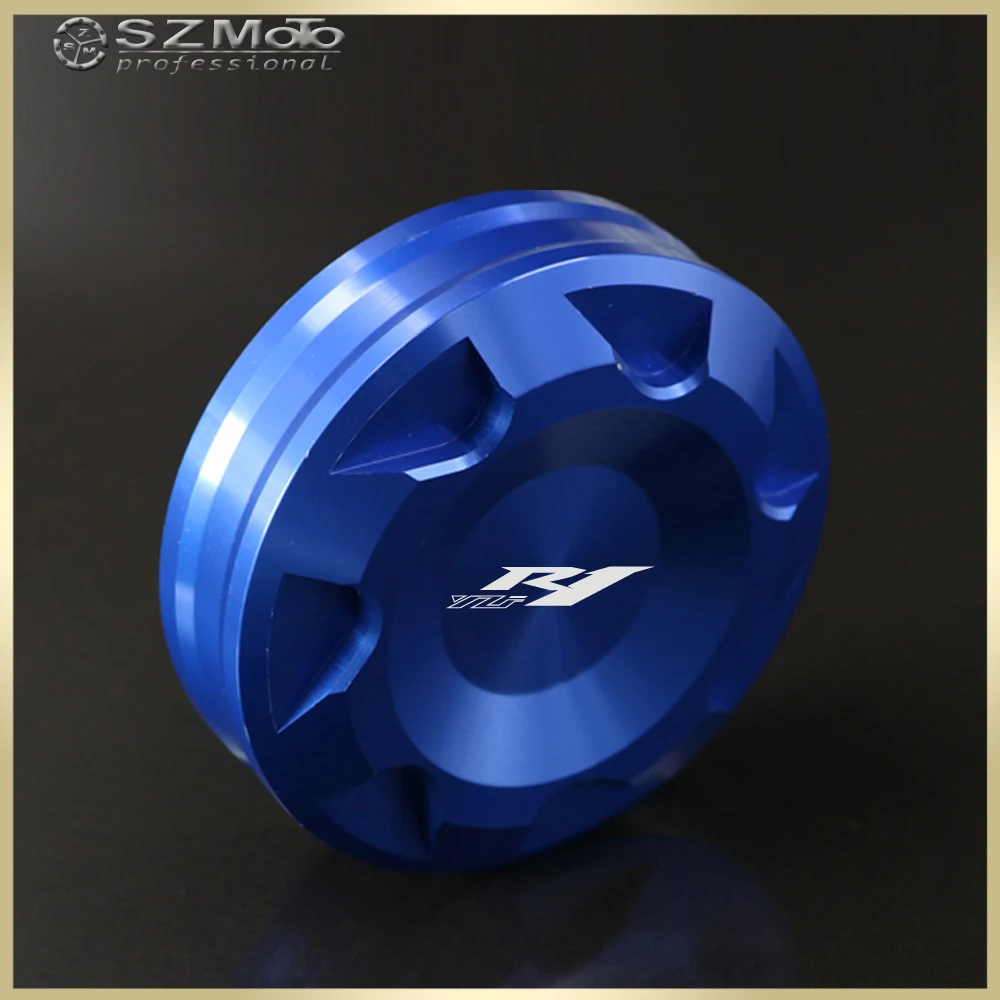Передние тормозные крышка резервуара для Yamaha YZFR1 YZF R1 YZF-R1 2000- мотоциклов Главный цилиндр масло Жидкости Кепки с логотипом